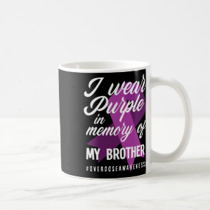 Caneca De Café Eu Visto Roxo Na Memória Para Minha Sobredosagem I