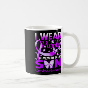 Caneca De Café Eu Visto Roxo Na Memória Para O Meu Filho Sobredos