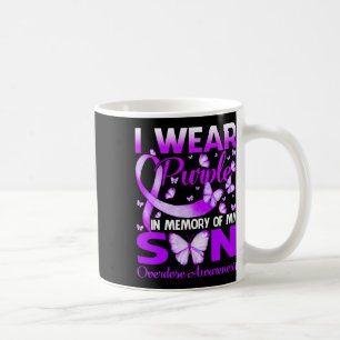 Caneca De Café Eu Visto Roxo Na Memória Para O Meu Filho Sobredos