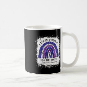 Caneca De Café Eu Visto Roxo para a consciência da minha mãe Heim