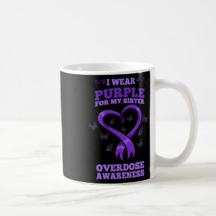 Caneca De Café Eu Visto Roxo Para A Consciência Da Sobredosagem D
