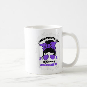Caneca De Café Eu Visto Roxo Para A Consciencialização Dos Heimer