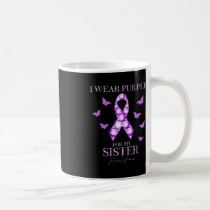 Caneca De Café Eu Visto Roxo Para A Minha Mãe De Consciência Da E