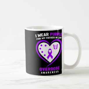 Caneca De Café Eu Visto Roxo Para Meu Pai Em Sobredosagem De Lei