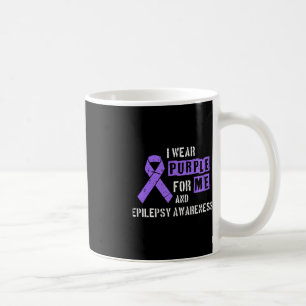 Caneca De Café Eu Visto Roxo Para Mim E Epilepsia Dia Da Consciên