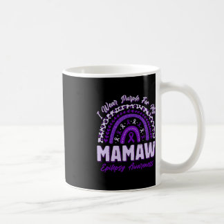 Caneca De Café Eu Visto Roxo Para Minha Chuva De Consciência Da E