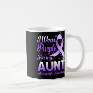 Caneca De Café Eu Visto Roxo Para Minha Tia Fibromialgia Sensibil