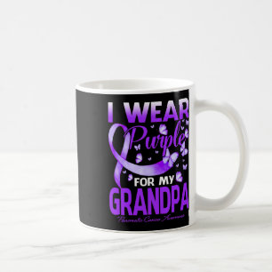 Caneca De Café Eu Visto Roxo Para O Meu Câncer de pâncreas De Avô