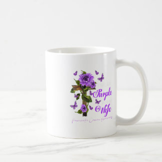 Caneca De Café Eu visto Roxo para o meu Câncer de pâncreas de Esp