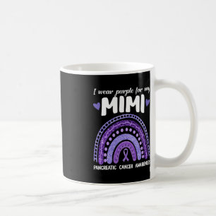 Caneca De Café Eu Visto Roxo Para O Meu Câncer de pâncreas Rainbo