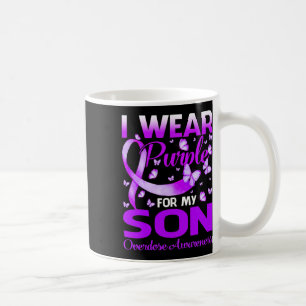Caneca De Café Eu Visto Roxo Para O Meu Filho Sobredosar A Mantei