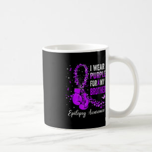Caneca De Café Eu Visto Roxo Para O Meu Irmão Sensibilização Epil