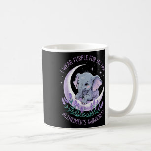 Caneca De Café Eu Visto Roxo Para O Meu Pai, Demência, Elefante R