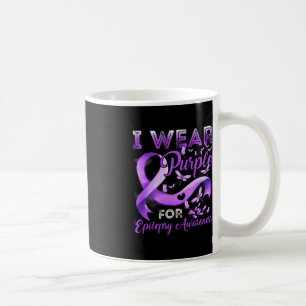 Caneca De Café Eu Visto Roxo Para Sensibilização Epilepsia Fita R