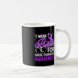 Caneca De Café Eu Visto Roxo Para Sensibilização Para A Sobredosa