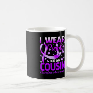 Caneca De Café Eu Visto Roxo Pela Consciência Da Sobredosagem Do 