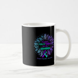 Caneca De Café Eu Visto Roxo Teal Para Prevenção Suicida De Neto