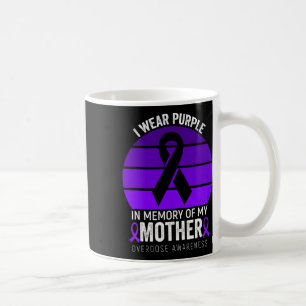 Caneca De Café Eu Visto Sobredosagem Roxa Sensibilização Fita Rox
