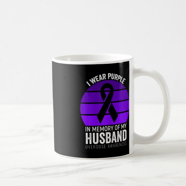 Caneca De Café Eu Visto Sobredosagem Roxa Sensibilização Roxo Hin (Direita)