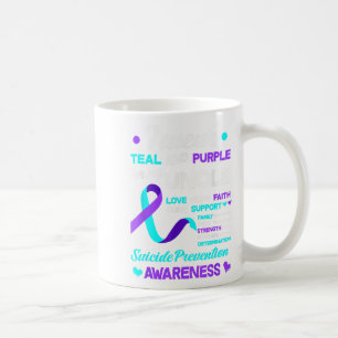 Caneca De Café Eu Visto Teal & Puro Para Meu Tio Suicídio Ant