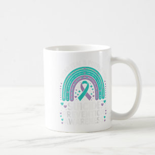 Caneca De Café Eu Visto Teal &amp; Roxo Para A Prevenção Do Suicí