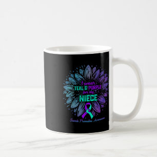 Caneca De Café Eu Visto Teal E Roxo Para A Prevenção De Suicídio