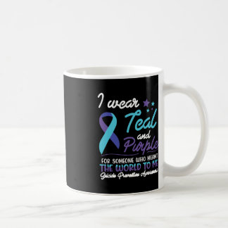 Caneca De Café Eu Visto Teal E Roxo Para Alguém Que Quer Dizer O 