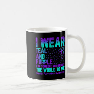 Caneca De Café Eu Visto Teal E Roxo Para Alguém Que Quer Dizer O
