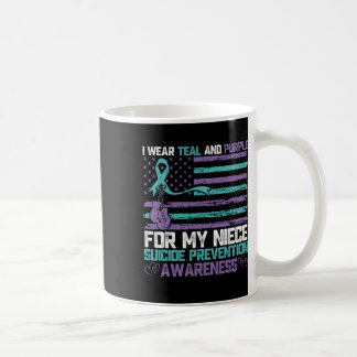 Caneca De Café Eu Visto Teal E Roxo Para Que O Suicídio Da Minha 