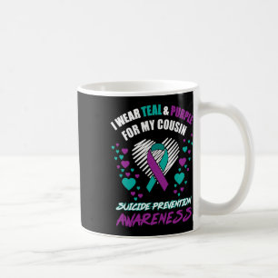 Caneca De Café Eu Visto TealandPurple Para O Meu Primo, Evitar O