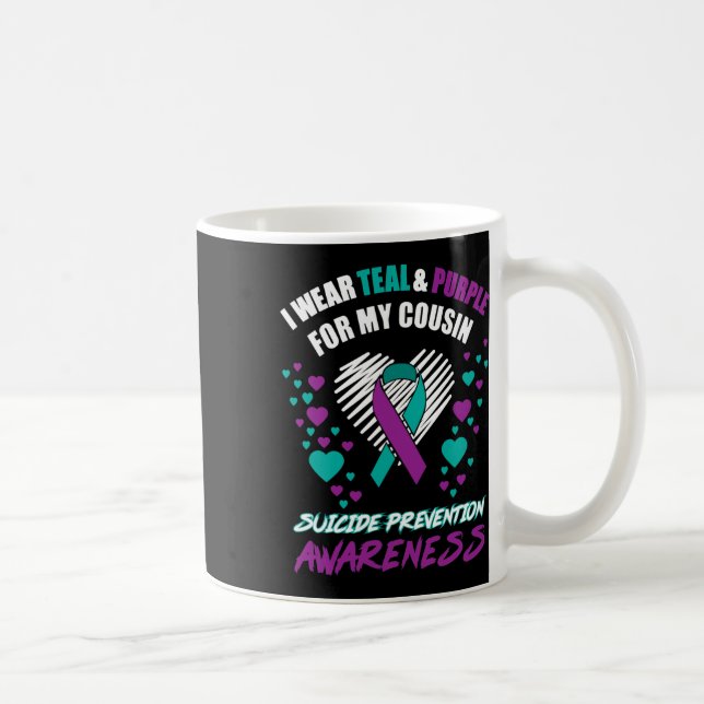Caneca De Café Eu Visto Tealandropla Para Que O Meu Primo Suicida (Direita)