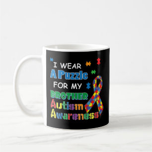 Caneca De Café Eu Visto Um Quebra-cabeça Para Meu Irmão Autismo