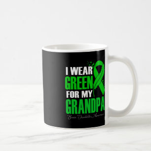 Caneca De Café Eu Visto Verde Para O Meu Avô Com Deficiência Cere