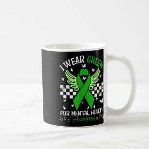 Caneca De Café Eu Visto Verde Para Uma Borboleta De Sensibilizaçã