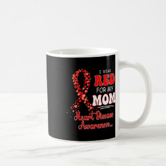 Caneca De Café Eu Visto Vermelho Para A Minha Mãe Consciência Da 