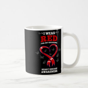 Caneca De Café Eu Visto Vermelho Para Minha Vovó Sensibilização P