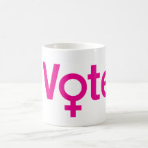 Eu voto Mug w Female Symbol