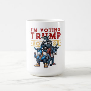 CANECA DE CAFÉ EU VOTO PARA A TRUMP 2024