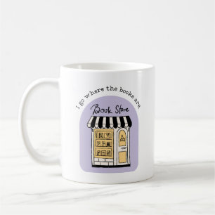 Caneca De Café Eu vou ao livro onde estão os livros
