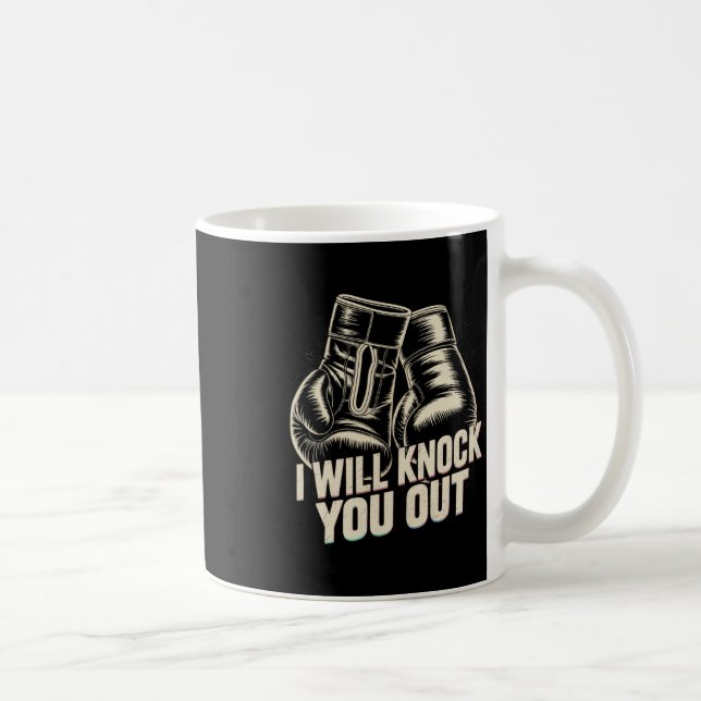 Caneca De Café Eu Vou Te Pegar Para Engraçado Boxer Engraçado (Direita)
