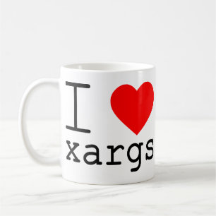 Caneca De Café Eu ❤️ xargs
