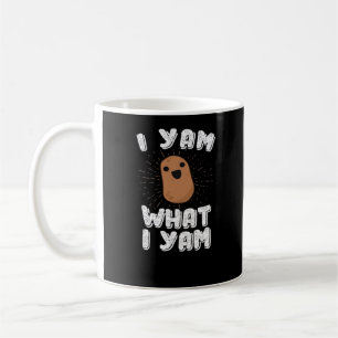 Caneca De Café Eu Yam O Que Eu Sou Engraçado Batata Torta Pun Açã