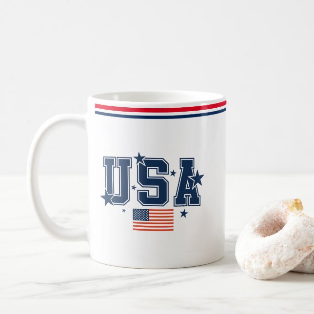 Caneca de Café EUA (Com Donut)