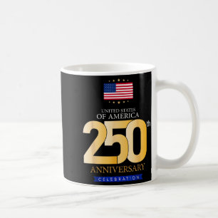 Caneca De Café EUA 250 Anos de Liberdade Patriótica América 250º