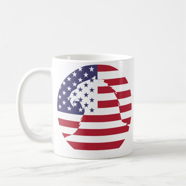 Caneca De Café EUA - Bald Eagle American (Esquerda)