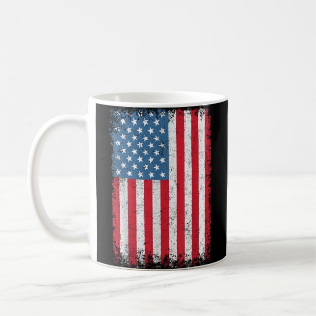 Caneca De Café EUA Bandeira Patriótica Americana Para Homens Meni (Esquerda)