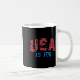 Caneca De Café EUA EST 1776 Vintage Dia da Independência Patrióti