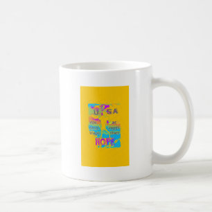 Caneca De Café EUA Hillary Hope Fortalece Juntos