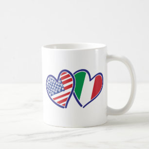 Caneca De Café EUA---Italia-Amor