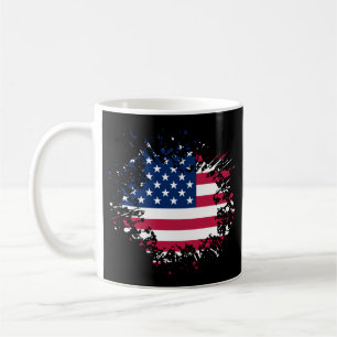 Caneca De Café EUA Souvenir Landmark, Estados Unidos Flag Viagem